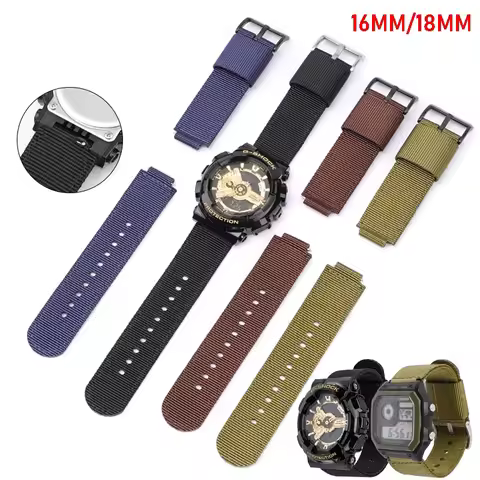 Nylon Watch Strap for Casio gshock DW-5600 DW-6900 GA-2100 GA-100/110 AQ-S800 AE-1000/1100 GM110 GM2