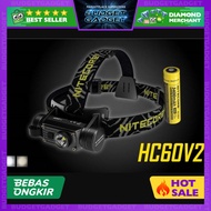 NITECORE HC60V2 HEADLAMP SERIES OSRAM P9 1200 LUMENS WHITE LIGHT