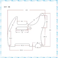 8 Hole Tele Guitar Pickguard Metal Pick Guard for Standard Pickguard Replacement