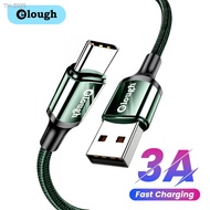 ♣☼ Elough USB Type C Fast Charging Cable 1M 2M 3M For Samsung 21 20 Xiaomi Huawei 3A Fast Charging USB C Mobile Phone Charger Cord