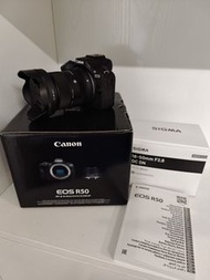 Canon R50 + Sigma 18-50 2.8 // like-new+full set
