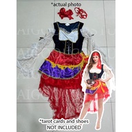 Gypsy Fortune Teller Costume for Women Halloween Carnival Cosplay for Female Adults