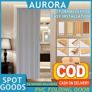 Aurora Pvc Folding Door Household Sliding Door Track Door Folding Door Pvc Door