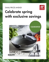 BALLARINI FERRARA Granitium Non-Stick Big Wok with Glass Lid 36cm (Induction)