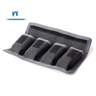 Battery Holder Case AA AAA Battery Storage Bag 4 Pocket for AA/AAA Battery and DSLR Camera Battery