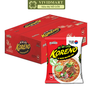 [THÙNG 30 GÓI] - PALDO - Mì ăn liền Koreno 2 vị: Bò cay Kim chi Mì Koreno úp 3 phút Mì Koreno Hàn Qu