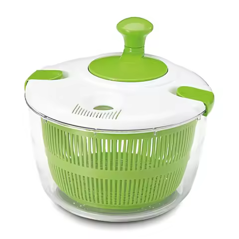 5 L Salad Spinner Lettuce Greens Washer Dryer Drainer Crisper Strainer for Washing Drying Leafy Vege
