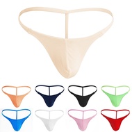 Mens Thong Slimfit Style Solid Color Comfortable G-string Low Rise Low Waist
