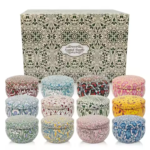 12 scented candles, 2.5 ounces (about 70.9 grams) Christmas, Halloween, beautiful gift, the perfect 