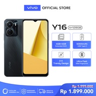 [5.5 SALE] vivo Y16 (4/128) - 5000mAh Battery Ultra Fast Side Fingerprint AI Triple-Mode Camera - Garansi resmi