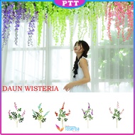 Daun Wisteria Plastik Artifisial Daun Hias Kode 54 Dekorasi Backdrop Pesta  Imitasi Murah Tanaman Si