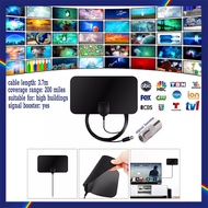Local - [200 Miles] 20dBi Digital DVB T2 Sticker Antenna Antena Aerial with Signal Booster HDTV DTTV