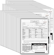 Record of Annual Inspection with Inspection Decal 100-pk. - Continuous Format, 2-Ply, Carbonless, 9.