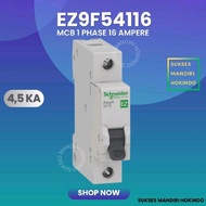 Schneider Mcb 1 Phase 16 Ampere 1P 16A Economical Easy9 Ez9F54116 Original Sni Special Price