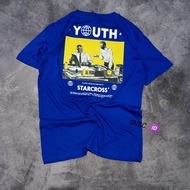 kaos distro starcross youth pria blue combed katun