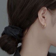 1000earring 925 Sterling Silver Diana Huggies Earrings - Gold/Silver