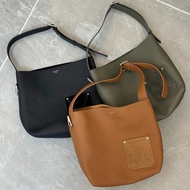 Donkey Half Moon Bag Donkey LowKeyhobo Shoulder Bag Synchronous Cowhide Black Dark Green Brown V Sue