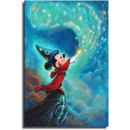 LIINH Cartoon Mickey Fantasia Poster Decorative Painting Canvas Wall Art Living Room Posters Bedroom
