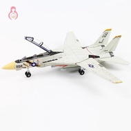 [MMBB] 1:72 F-14 Tomcat Fighter Jet Model White  ABS Plastic 10.24inch Detailed OHG
