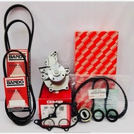 Timing Combo Kit Set+Fan Belt+Water Pump for Toyota Corolla AE92 16V 1.6 (1SET) '94ZA19'