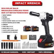 MAKITA Impact Wrench 1090V/588V Impact Baterai Brushless torsi besar impek makita Impact wrench Mesi