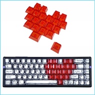 RUN 21 PC Heart Keycaps OEM Profile Mechanical Accessories