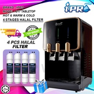 iPRO Mild Alkaline Hot Warm Cold Desktop Water Dispenser D17 Cooling - With 4 pcs Jakim Halal Filter