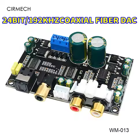 CIRMECH Optical coaxial audio decoder CS8416 CS4398 chip 24BIT192KHz SPDIF coaxial Optical fiber DAC