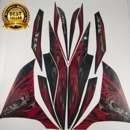 MERAH Yamaha Jupiter mx new 135 2011 red motorcycle striping sticker jupiter mx 135 best standard bo