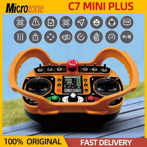 MicroZone C7 MINI Plus 2.4G 10CH Remote Controller Industrial Remote Control MC210R Receiver For RC 