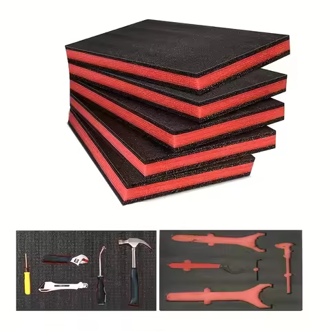 Cut Toolbox Organizer Foam Inserts Heavy-Duty Non-Slip Toolbox Liners,Toolbox Organizer Box with Too