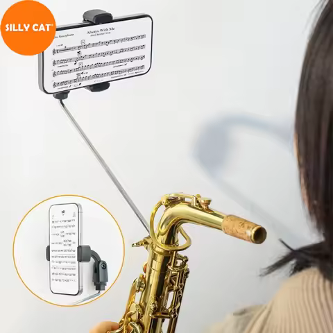Saxophone Phone Holder Designed for Alto Tenor Saxophones Perfect for Playing Reading Sheet Music St