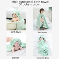 Baby Bath Absorbent Towels Bathrobes And Blanket Functions With Hood Hydrophilic Cloths Boby Girl Ne