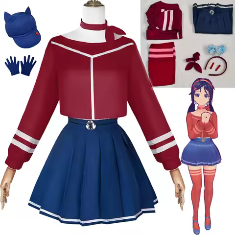 Game MiSide Crazy Mita Cosplay Costume Full Set Role Play Yandere Mita Mira JK School Uniform Cospla