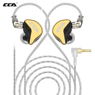 CCA CRA + หูฟังโลหะอินเอียร์ไดนามิกเบสหูฟัง HIFI หูฟัง IEM หูฟังตัดเสียงรบกวนชุดหูฟังกีฬาวิ่งหูฟังแบ