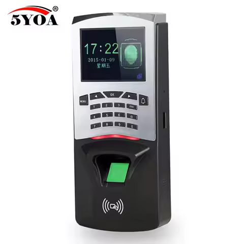 5YOA Fingerprint Password Key Lock Access Control Machine Biometric Electronic Door Lock RFID Reader