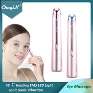 ﹍✼CkeyiN Eye Massager Wand EMS LED Light Heated Ionic Sonic Vibration Facial Eyes Massage Tool Hot C