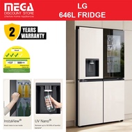 LG GF-K6465EE 646L INSTAVIEW FRIDGE | 3 Ticks | Water Dispenser with Plumbing