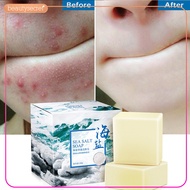 Sea Salt Soap Shrink Pores Whitening Blackhead Removal Face Wash Health Care Sea Salt Soap Natural Goat Milk in Addition to Mites Soap Acne Soap Cleansing Oil Control Soap