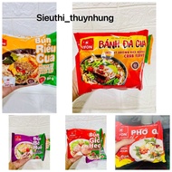 Combo 5-10 Gói Bún riêu cua/bánh đa cua/phở bò/phở gà VIFON 60-80g