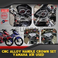 Set Handle Crown Design Fully CNC For Yamaha X1R - Silver/Black
