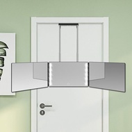 3 way mirror Tri-Fold mirror Retractable Hook Hanging mirror Haircut Three-Sided Folding Makeup mirr