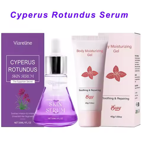 Cyperus Rotundus Skin Serum Hair Growth Inhibitor Natural Soothing Moisturizing Shrinking Pores Body