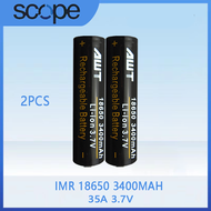 AWT 18650 Battery 3400mAh 40A High Drain Rechargeable Batteries for Electronic Device