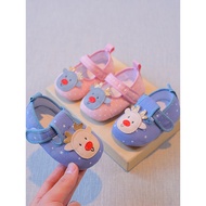 Baby Shoes 6 to 12 Months Baby Shoes Soft-Soled Toddler Shoes Cloth Shoes Spring Autumn Baby Shoes B