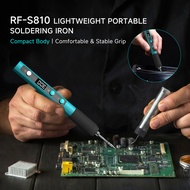 RF4 RF-S810 FastHeating Portable Soldering Iron 200-500°C Adjustable Temperature Range Power-off Mem