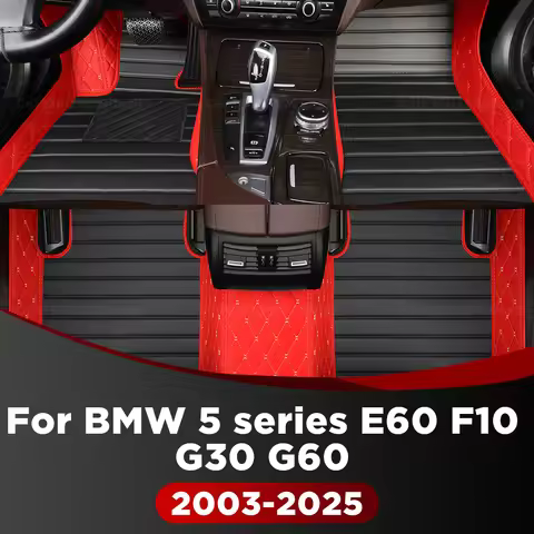 For BMW 5 series E60 F10 G30 G60 2003-2025 Custom Car Floor Mat Automobile Carpet Cover Interior Acc