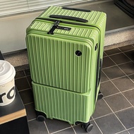 Multifunctional front-opening luggage, 28-inch durable luggage, 20-inch carry-on luggage,featuring s