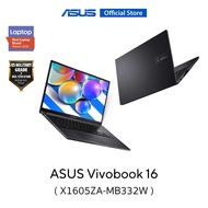 ASUS Vivobook 16 X1605ZA-MB332W 16 Inch thin and light laptop WUXGA IPS Intel Core i3-1215U 8GB DDR4 Intel UHD Graphics 512GB M.2 NVMe PCIe 3.0 SSD FingerPrint WiFi5