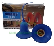 Fiting Fitting Lampu Gantung E27 Waterproof Anti Air Karet Outdoor Sun gantungan anti air sambung fi